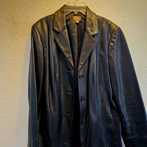 Genuine Leather women's blazer